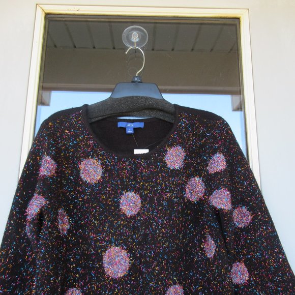 NWT Apt 9 sparkly polka dot sweater - Picture 7 of 15